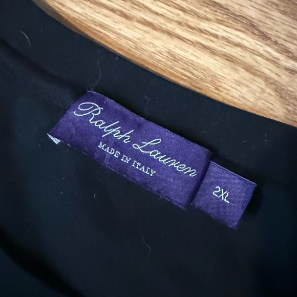 Polo Ralph Lauren Black Tee with Bear Embroidery purple label bear rare - Picture 4 of 6